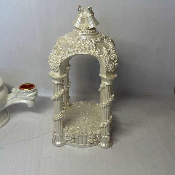 Victorian Style Unity Candle and Wedding Cake Topper - Picture 6 of 9